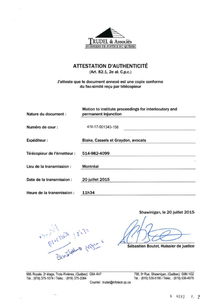 Motion for Injunction Against Defamation | PDF | Email Address | Defamation