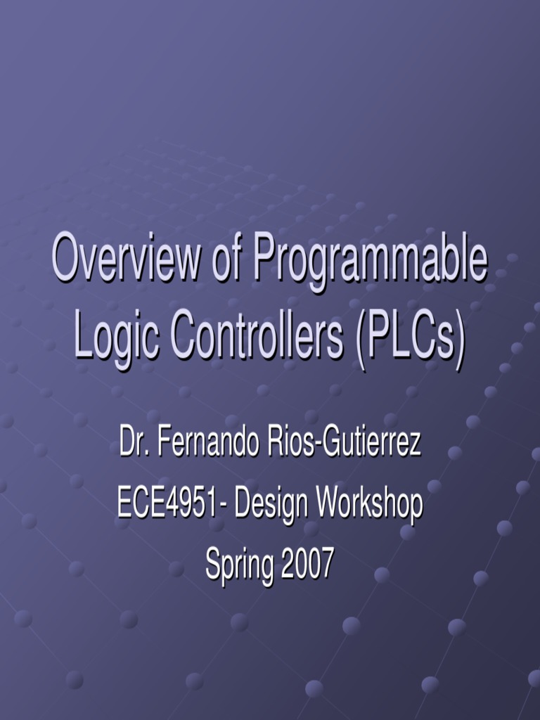 Lect4 PDF | PDF | Programmable Logic Controller | Computer Program