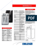 Ficha Tecnica 107.103.310 Cocina Hornos Challenger 1.2750.73.01 Acero Inoxidable