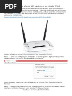Aprenda Como Configurar a Função WDS Repetidor Em Um Roteador TP