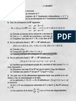 Examen Septiembre 2007 Algebra