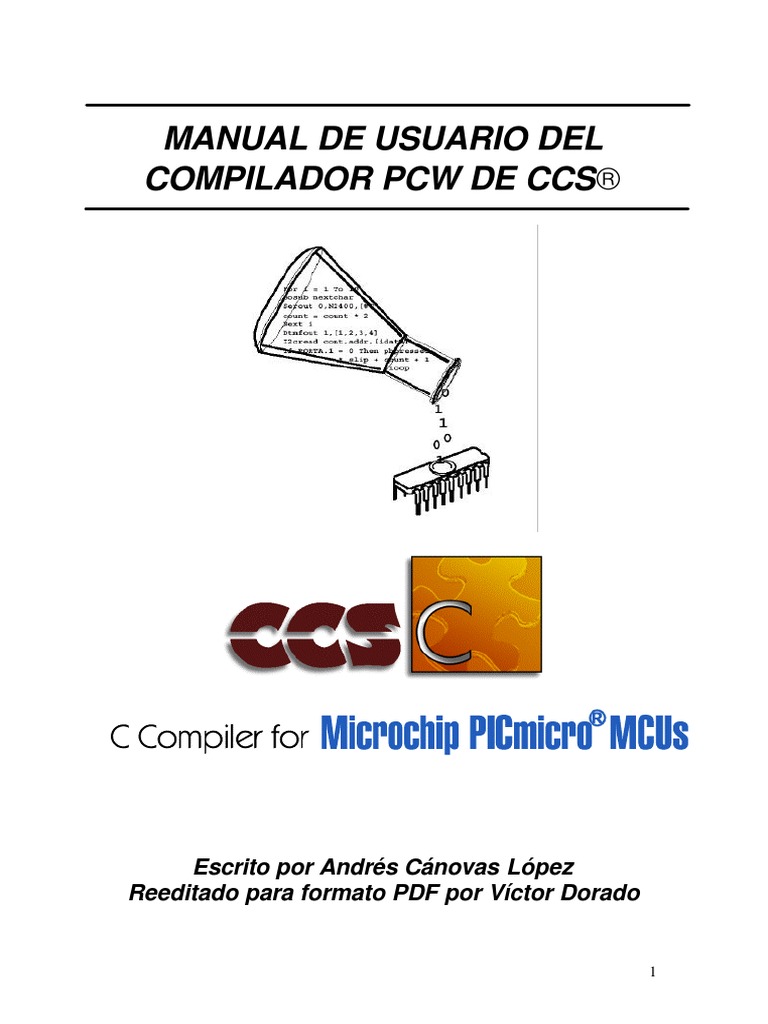 CCS C Manual PDF | PDF | Puntero (Programación de computadora) | Compilador