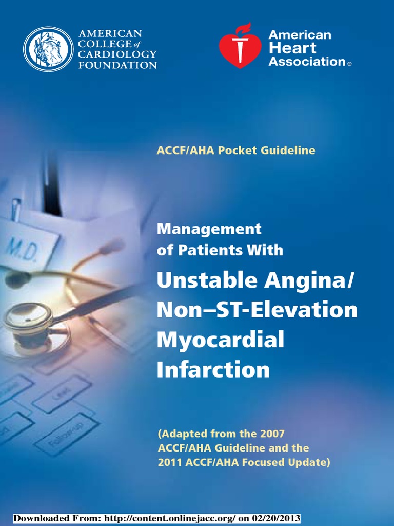 2011 Ua Nstemi Pocketguide | PDF | Percutaneous Coronary Intervention ...