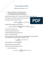 Converting Gas Units: APCH 211 Tut 7 (Review Tut) 2011