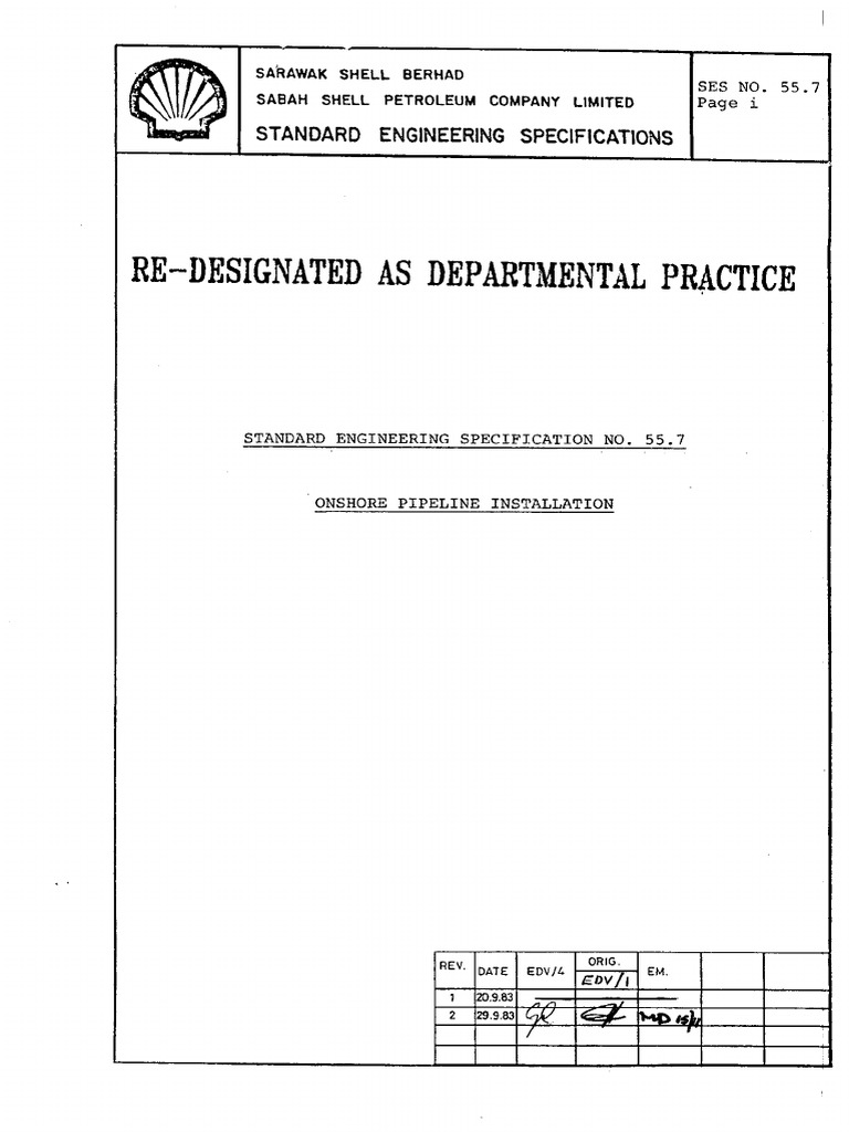 Shell Standard Engineering Specification PDF