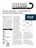 Human Dynamics: A Foundation For The Learning Organization: Inside