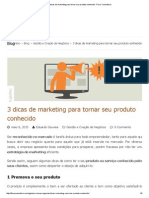 3 Dicas de Marketing para Tornar Seu Produto Conhecido - Fluxo Consultoria