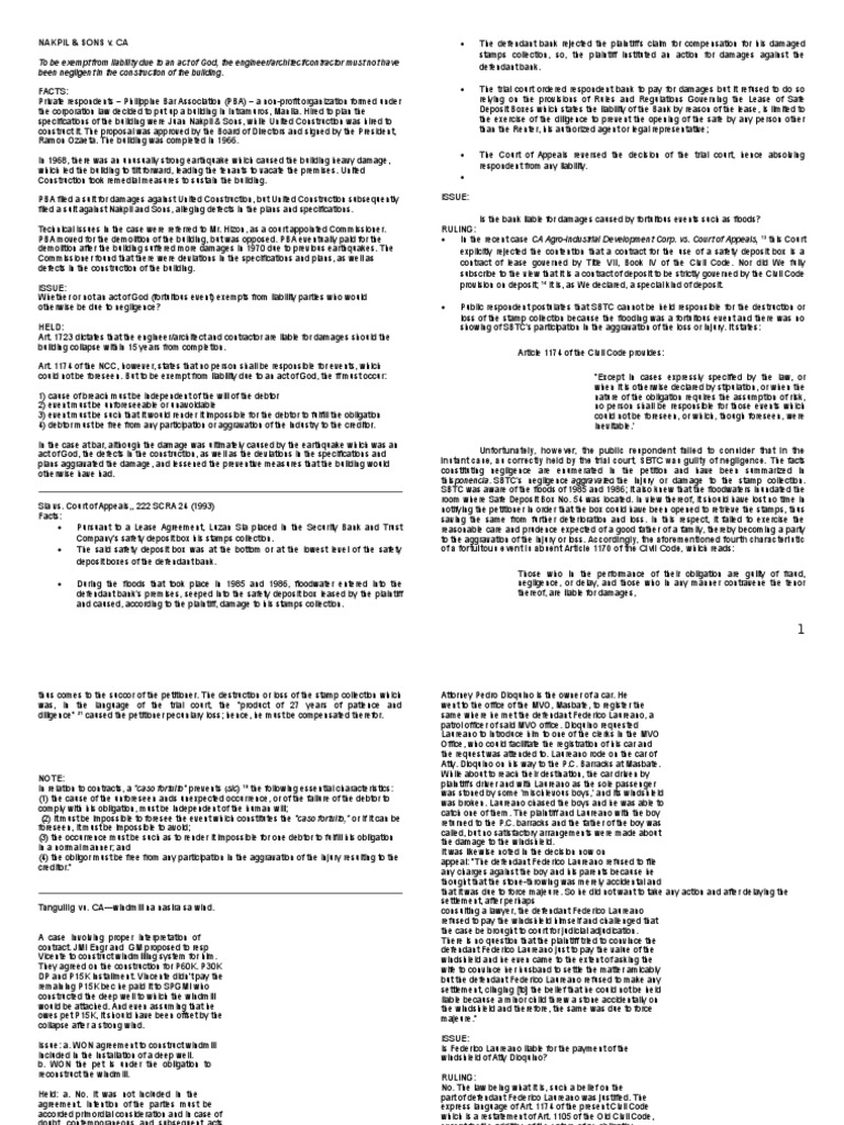 Liability in Construction and Banking Cases | PDF | Lease | Mortgage Law