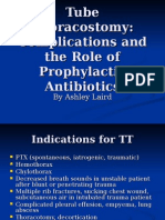 Tube Thoracostomy: Complications and The Role of Prophylactic Antibiotics