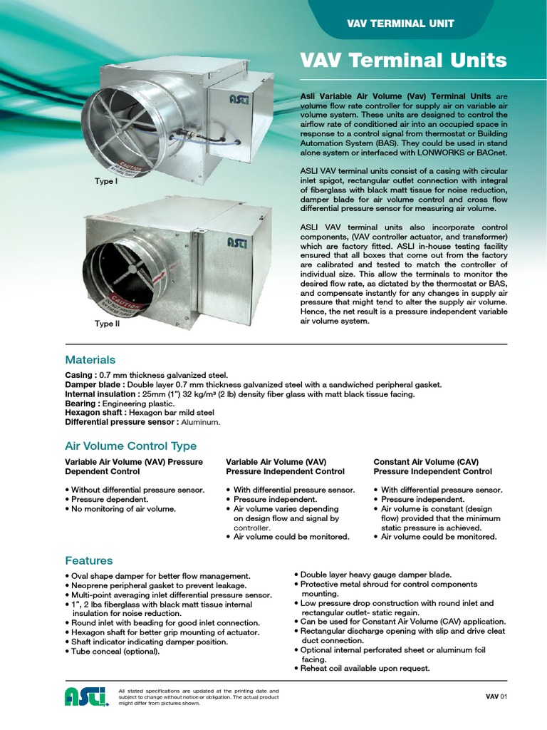 Vav Duct (Flow) Hvac