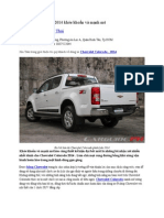 3Chevrolet Colorado 2014 Khỏe Khoắn Và Mạnh Mẽ