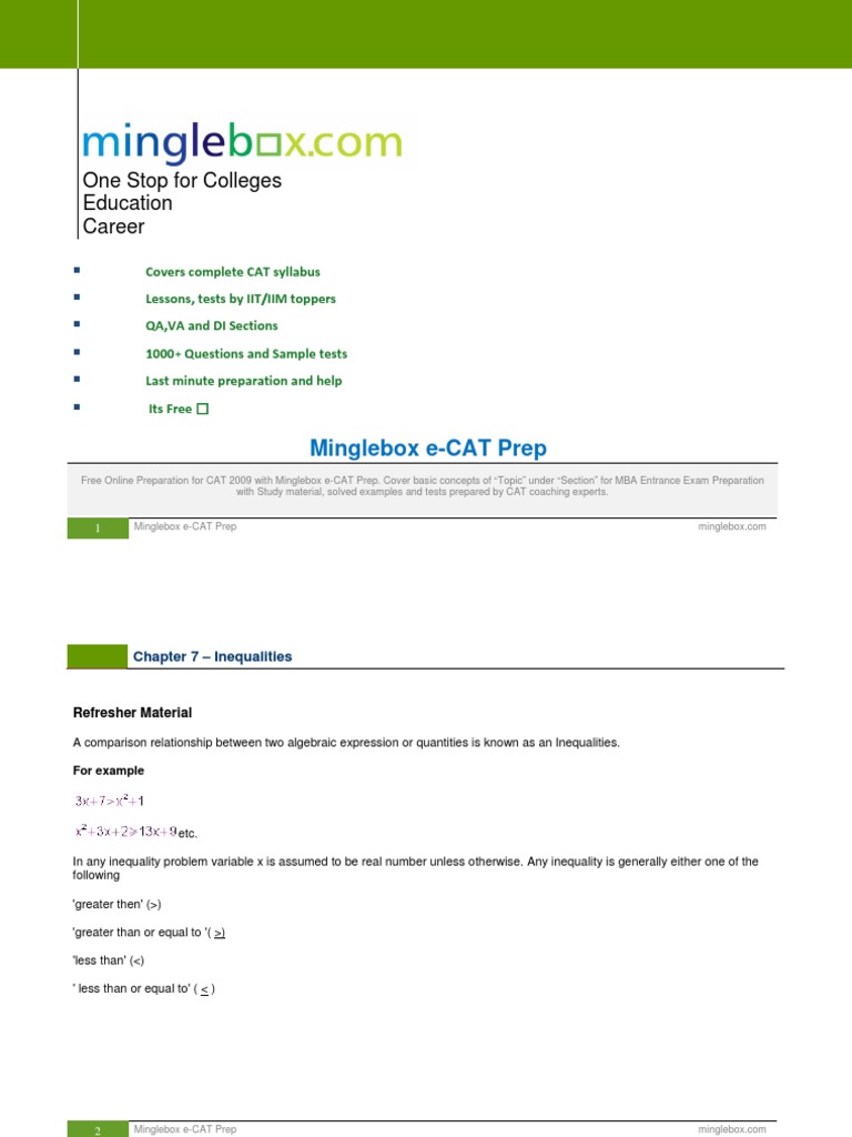 Free e-CAT Online Prep Resources | PDF | Teaching Methods & Materials ...
