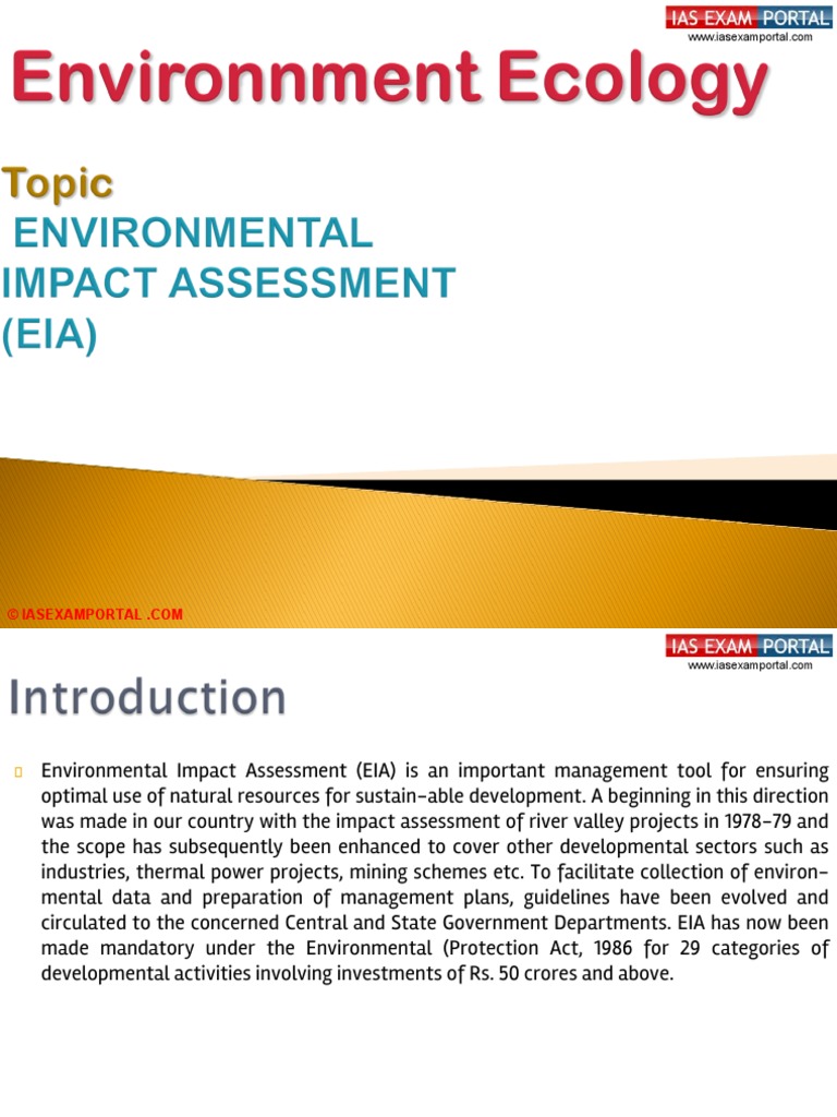 environmental impact assessment dissertation topics