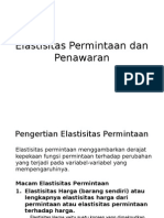 Elastisitas Permintaan Dan Penawaran