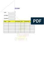 Homemart Stores Corporation - Action Plan Template