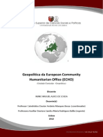 Geopolítica Da European Community Humanitarian Office (ECHO)