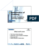 Mathematics Investing