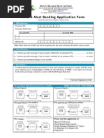 SMS & Alert Banking Application Form: Dutch-Bangla Bank Limited