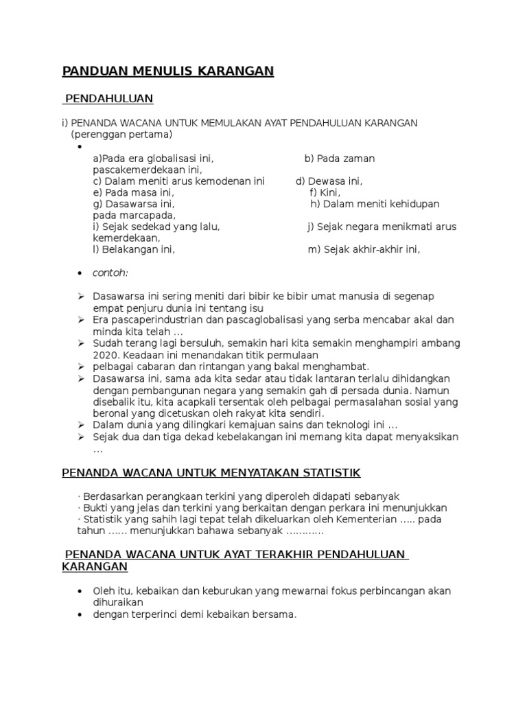 Panduan Menulis Karangan Pdf