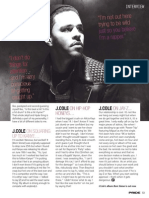 J Cole. Pride Magazine. July 2013