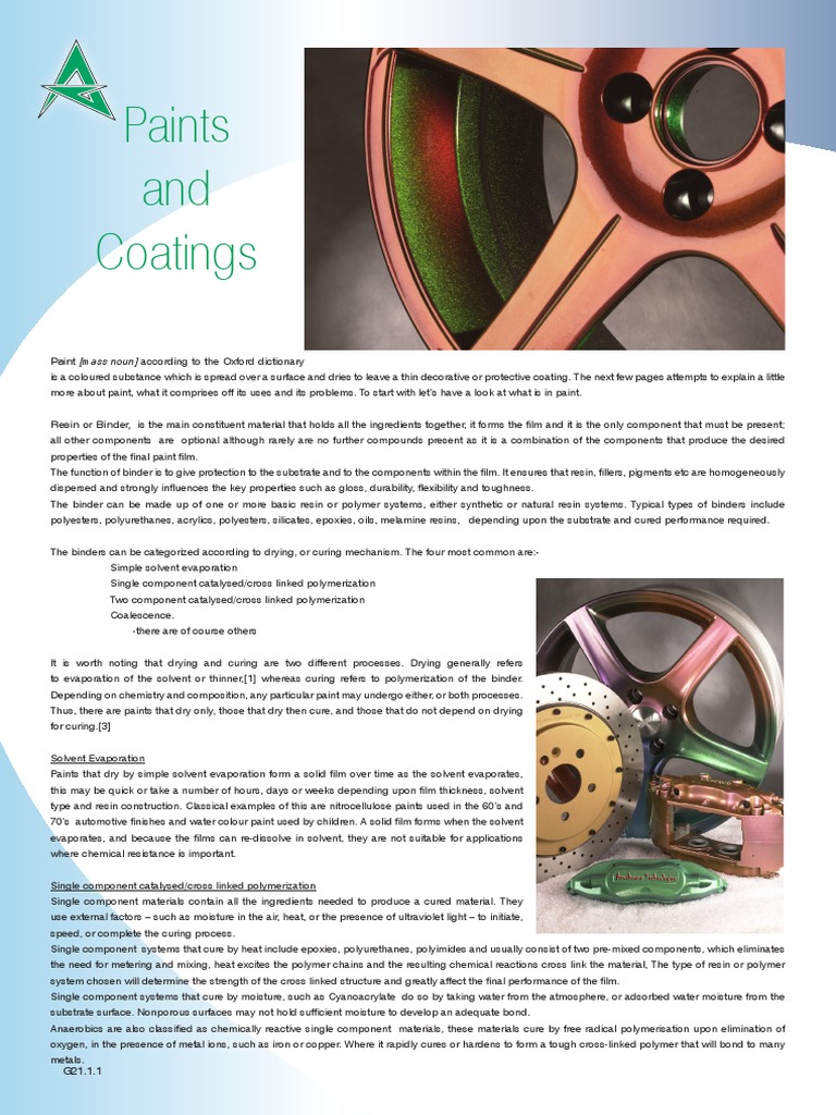 Paints and Coatings Paint Chemical Substances