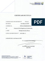 Certificado de Titulo