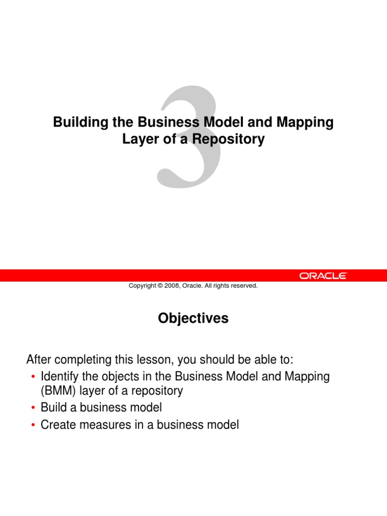 Building The Business Model and Mapping Layer of A Repository | PDF