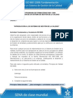 Actividad de Aprendizaje Unidad 1 Introducción a Los Sistemas de Gestión de La Calidad