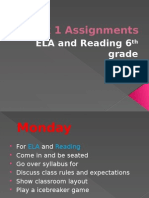 Week 1 Assignments
