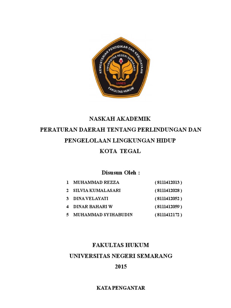 Contoh Naskah Akademik-pplh Tegal