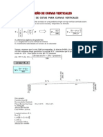 Calculo de Cotas Para Curvas Verticales PDF 1