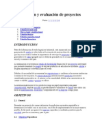 Evaluacion y Formulacion de Proyectos - 1a Parte