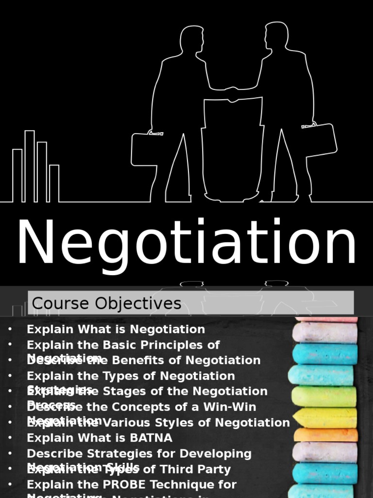 Essential Negotiation Skills Overview | PDF | Bargaining | Negotiation