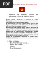 Esquema Vigilia de Pentecostes 2015