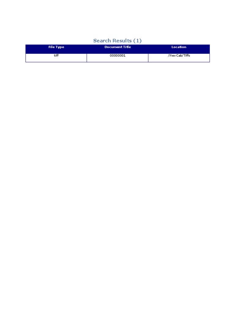 Search Results (1) : File Type Document Title Location | PDF