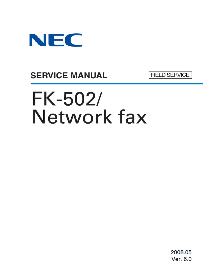 NEC FK-502 Field Service Manual | Ac Power Plugs And Sockets | Electrical  Connector