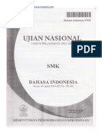 Naskah Soal UN Bahasa Indonesia SMK 2014 Paket 1