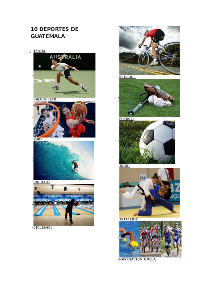 10 Deportes de Guatemala | PDF