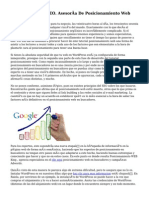 Posicionamiento SEO. Asesoría de Posicionamiento Web