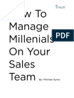 How To Manage Millenials in Your Sales Team