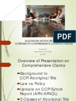 Overview Comprehensive Land Claims Policy for ANS July 20 15 Final