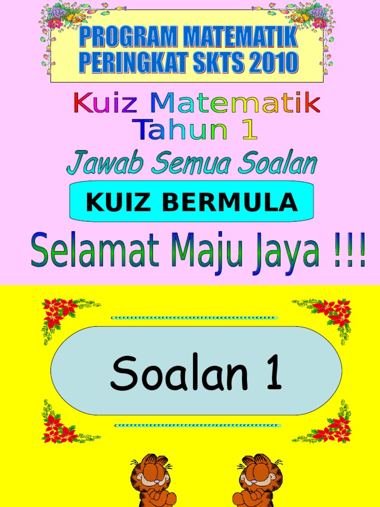 Kuiz Matematik Tahun 1