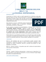 CONCURSO NACIONAL INNOVA BOLIVIA IB6.0 + IA - Bases Categoria Empresarial