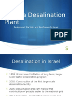 Hadera Desalination Plant: Background, Site Visit, and Significance For Israel