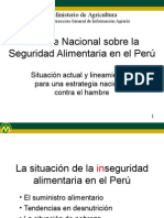 Seguridad alimentaria Perú: Situación actual y estrategia nacional