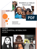 Women & Child Welfare: Submitted By:-Utkarsh Jain