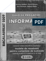 Subiectul I Informatica Neintensiv - Ghid Bac