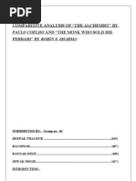 Download Final Project on Comparative Anlaysis of Alchemist and the Monk Who Sold His Ferrari by rajsinghzigma SN27246171 doc pdf