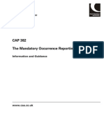 CAP 382 The Mandatory Occurrence Reporting Scheme: Information and Guidance