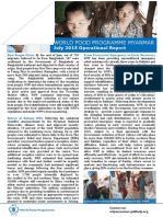 WFP Myanmar Operational Report - July 2015